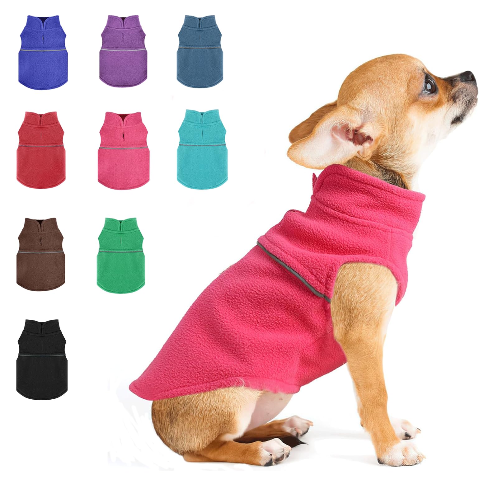 Fleece dog jacket