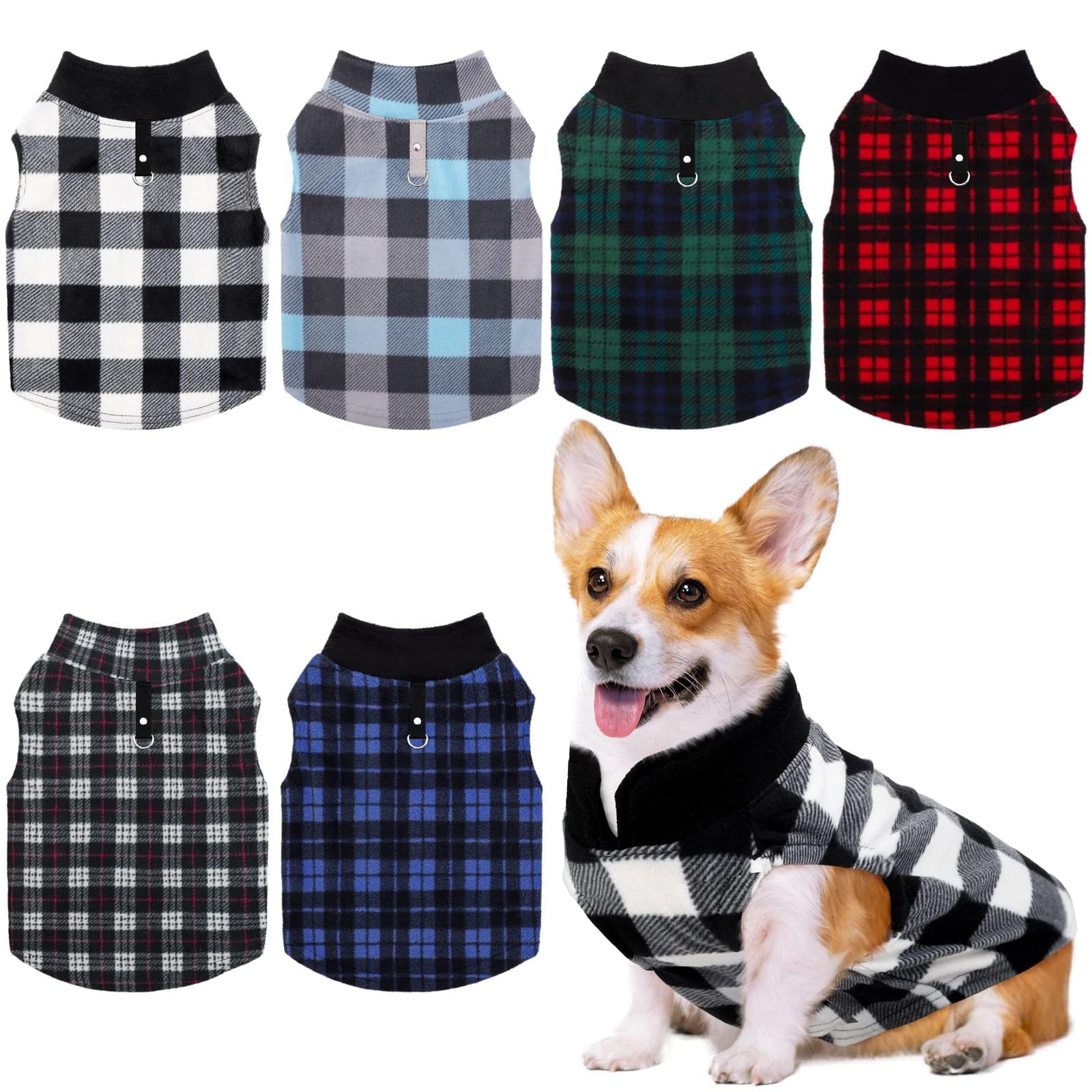 6 pc casual flannel
