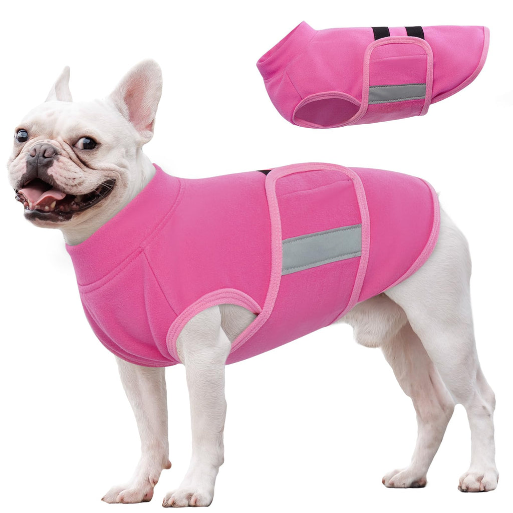 Adjustable fleece dog jacket